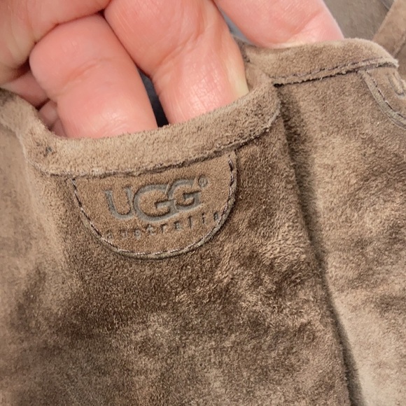 UGG Abbie espresso suede leather clogs size 7 - Picture 4 of 11